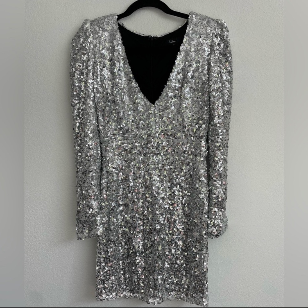 Lulu’s Silver Sequin dress